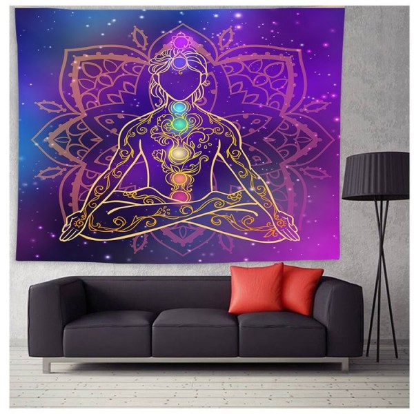 Seven Chakras - Printed Tapestry UK