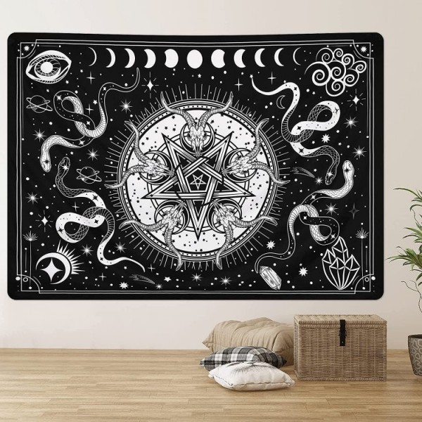 Snake sun&moon - Printed Tapestry UK