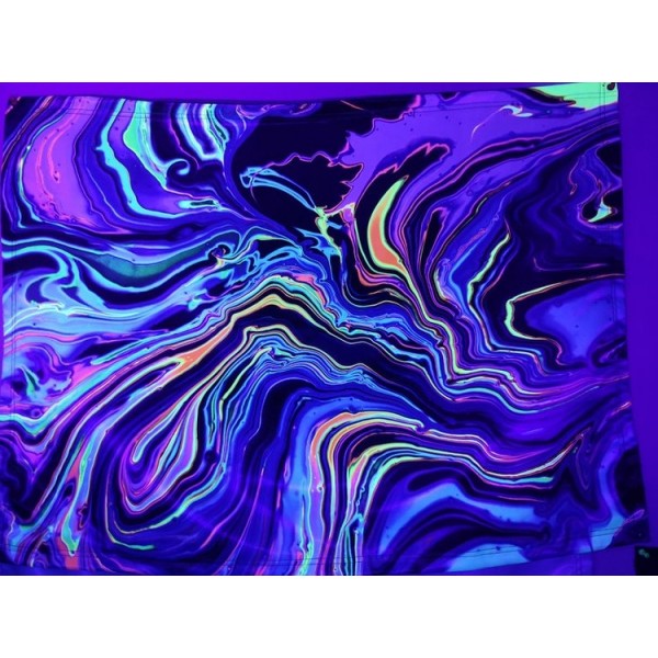 Psychedelic Fluid  - Printed Tapestry UK