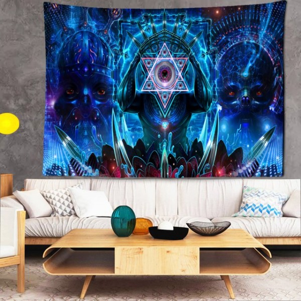 Psychedelic Meditator- Printed Tapestry UK