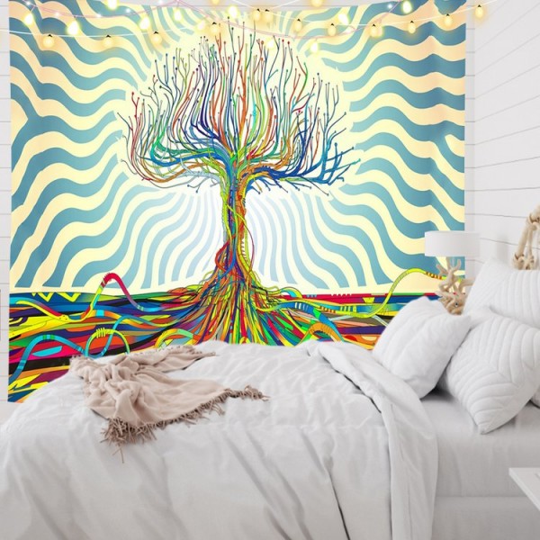 Psychedelic Tree - Printed Tapestry UK