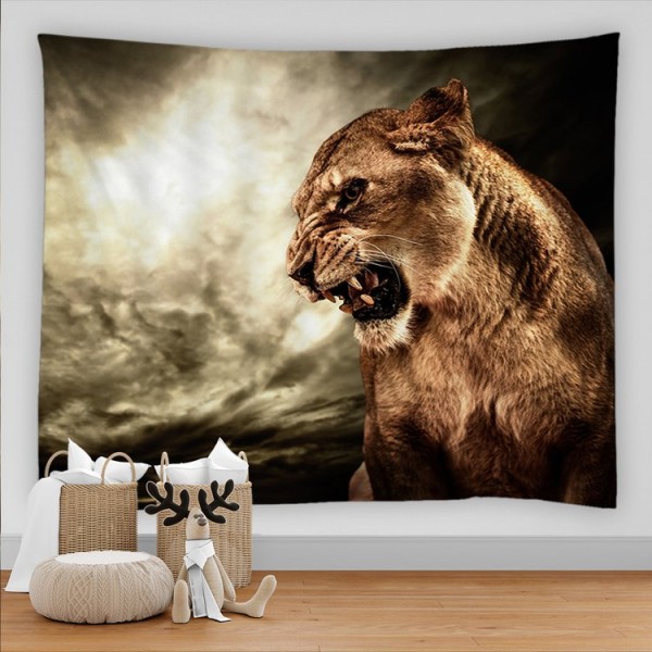 Lion - Printed Tapestry UK