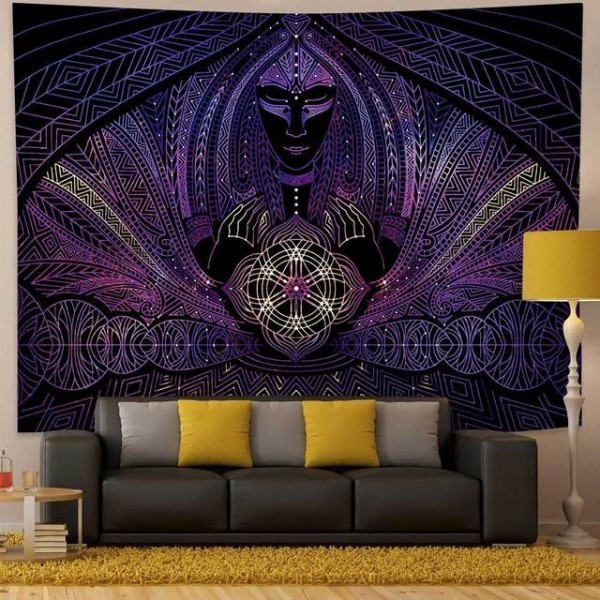 Psychedelic Woman - Printed Tapestry UK