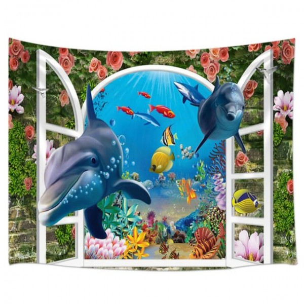 Dolphin - Printed Tapestry UK