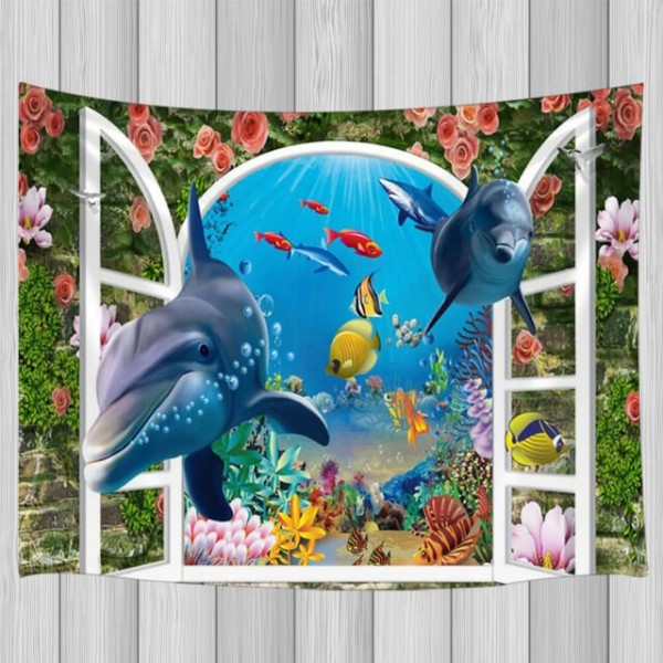 Dolphin - Printed Tapestry UK