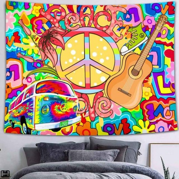 Psychedelic - Printed Tapestry UK