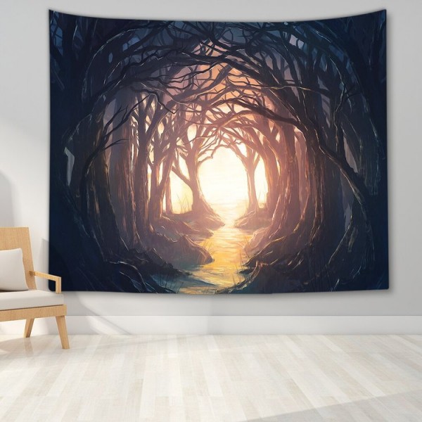 Night Nature Landscap - Printed Tapestry UK