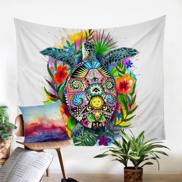 Turtle Life - Printed Tapestry UK