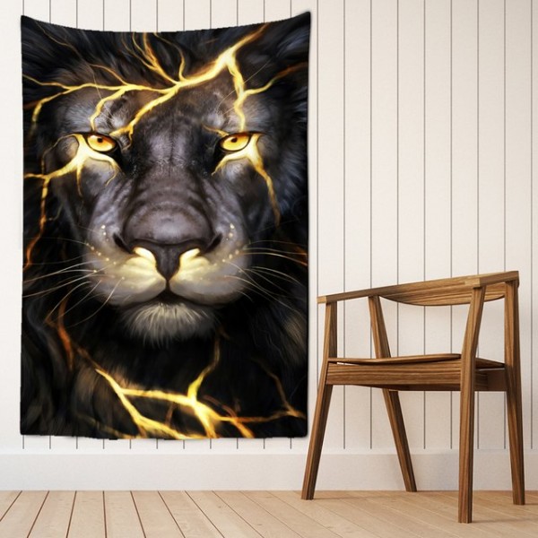 Lion - Printed Tapestry UK