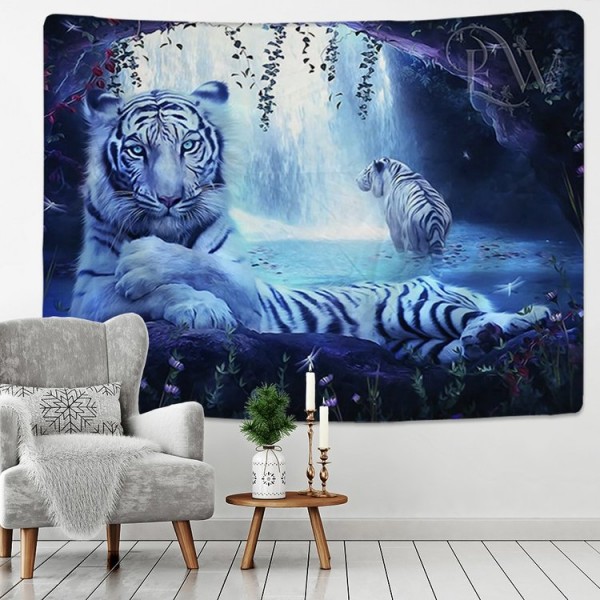 Tiger - Printed Tapestry UK