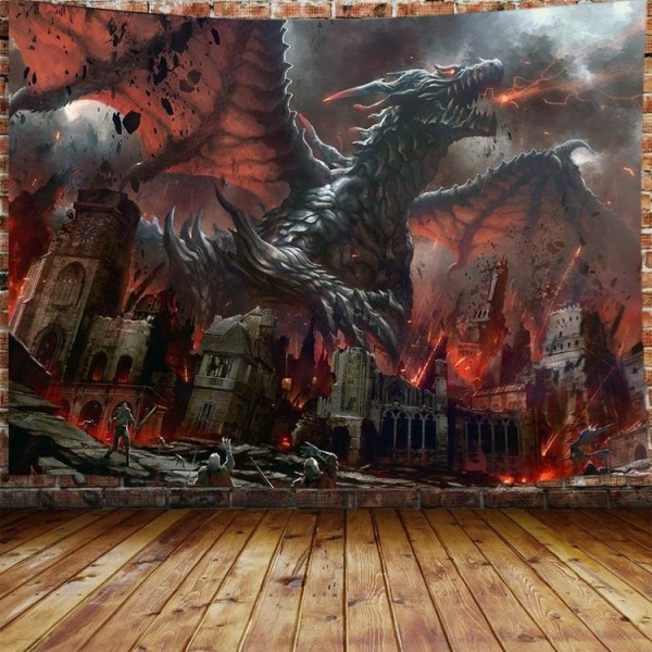 Dragon - Printed Tapestry UK