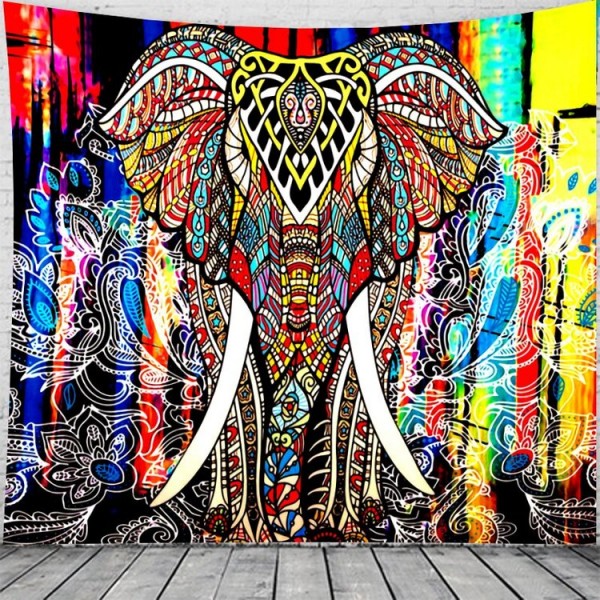 Indian Elephant - Printed Tapestry UK