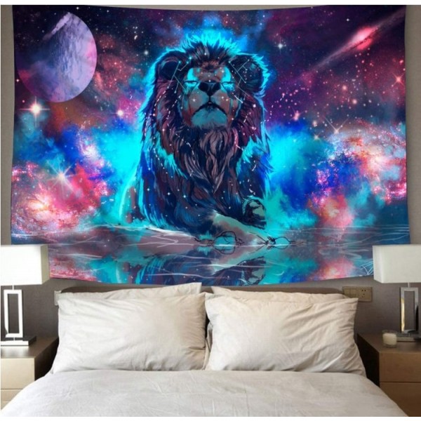 Space Lion - Printed Tapestry UK