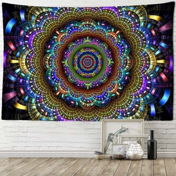 Psychedelic Mandala - Printed Tapestry UK