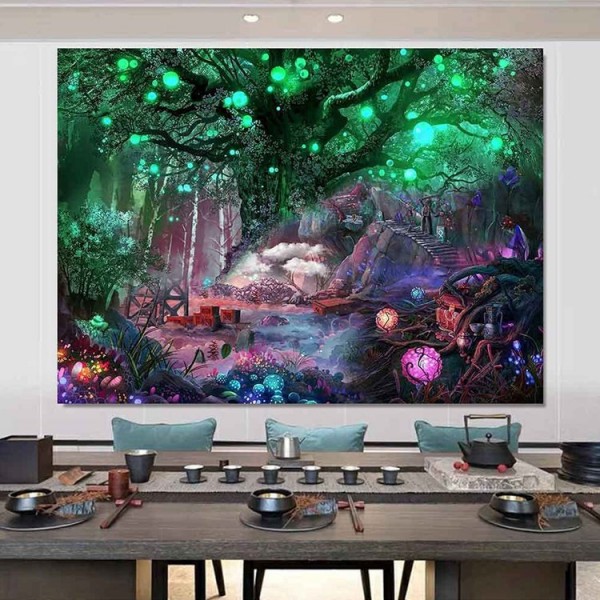 Lantern tree - Printed Tapestry UK